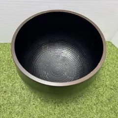 真鍮製 おりん 鋳物 リン 本体のみ 黒色 槌目 大型 23cm 約1.82kg 