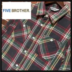 FIVE BROTHER★ファイブブラザー★チェック★ネルシャツ★マルチカラー