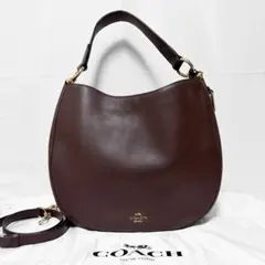 COACH コーチ 2WAYハンドバッグ ショルダーバッグ レザー ブラウン