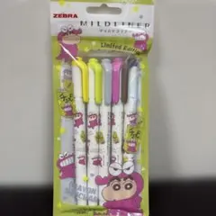 ZEBRA MILDLINER クレヨンしんちゃん 限定版 5色　ラインマーカーのサムネイル