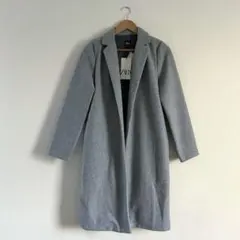 ZARA アウター　チェスターコート　グレー　サイズM