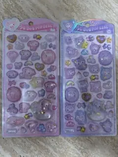 【正規品】うるちゅるポップシール　サンリオ　2シートセット　マイメロ　クロミ