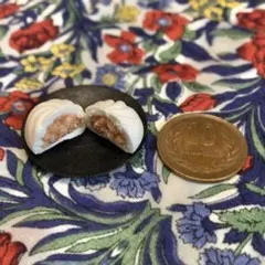 肉まんとお皿のセット/ミニチュア/食品サンプル/フェイクフード