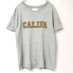 Ray BEAMS 半袖Tシャツ グレー 前面プリント 柔らか