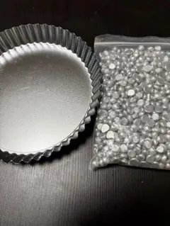 タルト型 金属製 直径18cm 重石付きのサムネイル