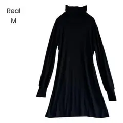 ハイネックワンピース ひざ丈ワンピース