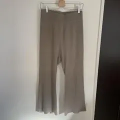 ドゥーズィエムクラス　リブパンツ ベージュ