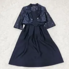J.DEL POZO ノースリーブ ワンピース 黒 38 - メルカリ