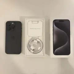 iPhone 15 Pro ブラックチタニウム128GB SIMフリー