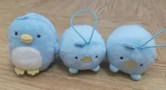 すみっコぐらし うつぶせゴムひも付きマスコット ペンギン(本物)