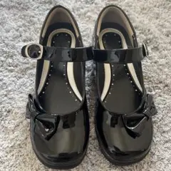 【美品】ブラックフォーマルシューズ 21.0cm