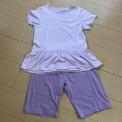 UNIQLO薄紫色 Tシャツとショートパンツセット