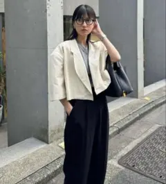 CLANE CROPPED TAILORED JACKET クラネジャケット