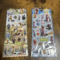 ズートピア ぷっくりシール 2種セット アミューズメント品