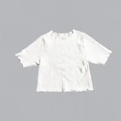 トップス　半袖　ぽこぽこ半袖カットソー　Mサイズ