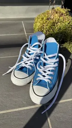 【週末限定値下げ】コンバース 青 ハイカット スニーカー