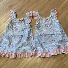 水着　110cm 女の子　双子