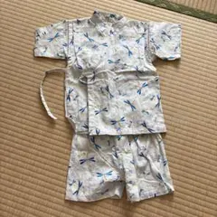男の子　トンボ柄 甚平 95cm 上下セット