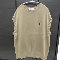 ポロ　ニットベスト L