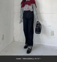 フラッシャー付オリジナルストレートデニム