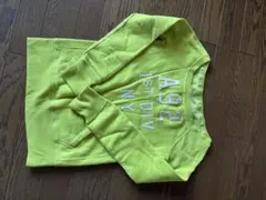 Kids用　abercrombie ライムグリーン トレーナー Lサイズ