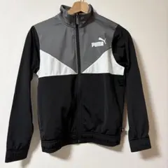 PUMA ジャージ　子供服　 黒　グレー　白　プーマ　ジャケット　150