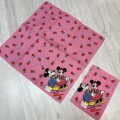東京ディズニーランド　レトロ　ハンカチ