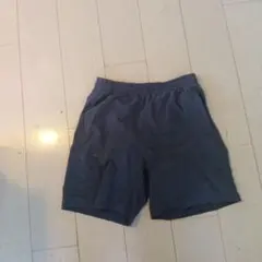GU ダークブルー ショートパンツ ウエストゴム