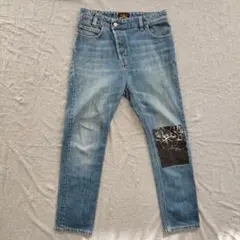 Vivienne Westwood ANGLOMANIA革パッチ付きデニムパンツ