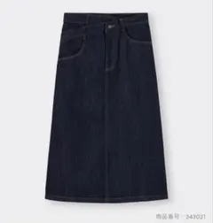 GU デニムAラインスカートYT+E
