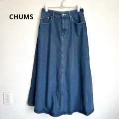 CHUMS チャムス　フレア ジーンズ デニム ロング スカートのサムネイル