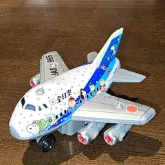 SNOPY ピーナッツ ラッピング　ブリキ　全日空 ジャンボジェット 747のサムネイル