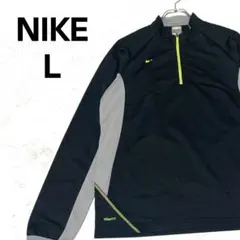 【人気】NIKE ナイキ トラックジャケット ハーフジップ ブラック L