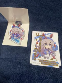 ウマ娘 ダイソー セリア アクリルキーホルダー ステッカー タマモクロス