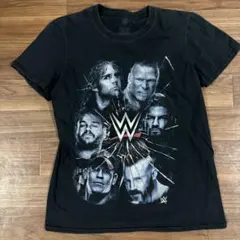 ③ WWE Tシャツ ブラック プロレス 公式Tシャツ　半袖　黒　ブラック