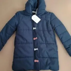 ※少々難あり　しまむらネイビー 中綿コート120cm