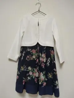 セレモニー　卒園式　入学式　 ワンピース＆ボレロセット120 女の子