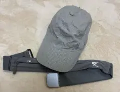 TRAN ランニングポーチ、RUNZEST ランニングキャップのセット