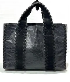 美品　tricot COMME des GARCONS レザートート黒のサムネイル