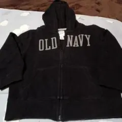 OLD NAVY 黒 ジップアップパーカー S