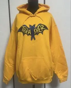 新品未使用　THRASHER スラッシャー　パーカー Mサイズ　黄金色