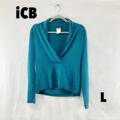 ☆W0533S☆ iCB カシュクールネックニット カシミヤ混