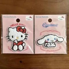 キティ　アップリケ　ワッペン　レトロ　ヴィンテージ キティ BIG アップリケ ワッペン 大きい サンリオレトロ