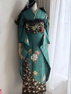2026年最新】振袖フルセット 緑の人気アイテム - メルカリ
