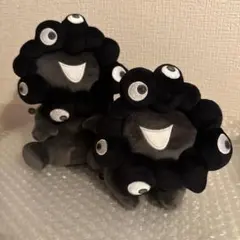 黒ミャクミャク　2点セット　ぬいぐるみS セット！