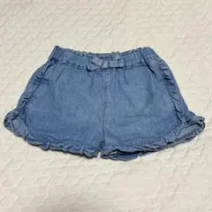デニムフリルショートパンツ 60〜70