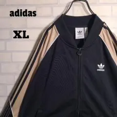 アディダス★未使用 ATP型 刺繍ロゴ 切替 トラックジャケット 黒 XL