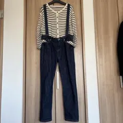 大活躍♡KBF デニムオーバーオール　2way サロペット　インディゴブルー☺︎