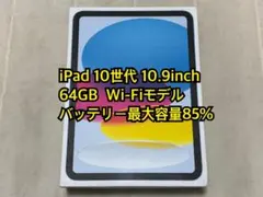 iPad 10世代 10.9inch 64GB Wi-Fiモデル