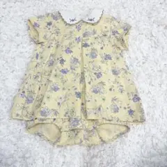 【美品】hanna anderson 花柄 ワンピース 春 海外子供服のサムネイル